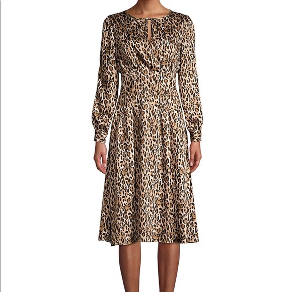 Brand New! Donna Karan Leopard Print Dress Size 8 - Picture 4 of 13